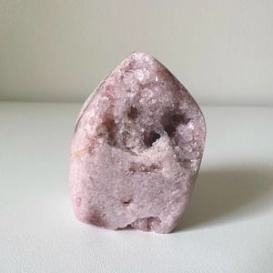 Pink Amethyst Druzy Free Form Crystal Natural High Quality